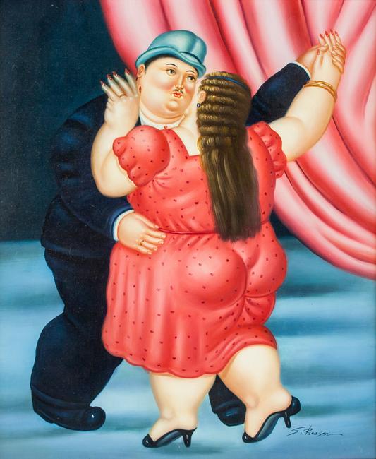 Lot 190: FERNANDO BOTERO Italian b.  1932 Oil on Canvas