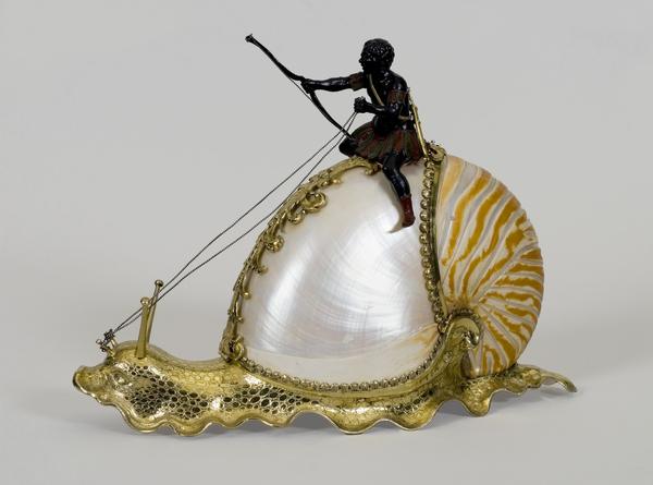 Nautilus snail, c.  1630, German, Nuremberg, Mounts by Jeremias Ritter, nautilus shell and silver-gilt, Wadsworth Atheneum Museum of Art, Gift of J.  Pierpont Morgan, 1917.260