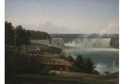 Ferdinand Richardt Niagara.  c.  1855.  Oil on canvas.  25 x 33 in.  August Heckscher Collection 1959.12