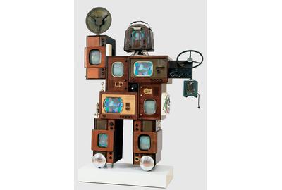 Nam June Paik, Powel Crosley, Jr., mixed media (parts from a variety of Crosley products), John J.  Emery Endowment and The Edwin and Virginia Irwin Memorial, 1992.140