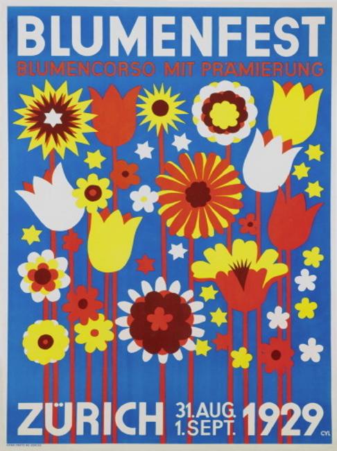 Walter Cyliax, Blumenfest, 1929.  