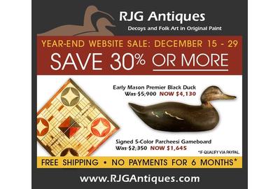 RJG Antiques / Russ and Karen Goldberger Launch Year-End Website Sale With Free Shipping and No Payments for 6 Months