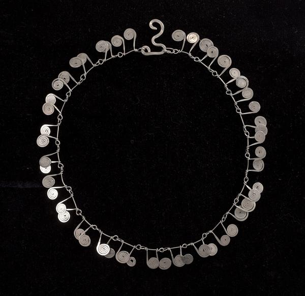 Untitled silver necklace by Alexander Calder (1898-1976) to be offered in Grogan & Company's December 6th auction with an estimate of $40,000-60,000.