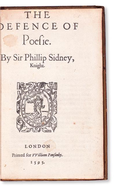 Lot 230: Sir Philip Sidney, The Defence of Poesie, unauthorized first edition, London, 1595.  Sold March 8, 2018 for $149,000, a record for the work.