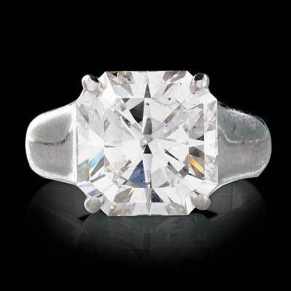 Lot 2518: 6.43 Cts.  Tiffany & Co.  "Lucida" Diamond Ring $200,000 - 400,000