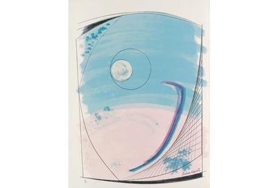 Lot 264: Barbara Hepworth, Opposing Forms, complete portfolio with 12 color lithographs, 1969-70.  Estimate $20,000 to $30,000.  