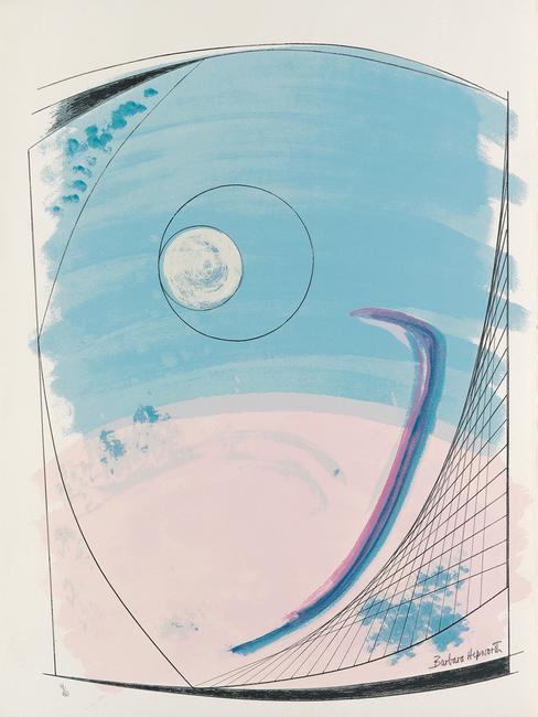 Lot 264: Barbara Hepworth, Opposing Forms, complete portfolio with 12 color lithographs, 1969-70.  Sold May 22, 2018 for $40,000.  (Pre-sale estimate: $20,000 to $30,000)