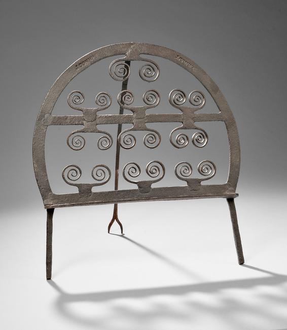 Wrought Iron Standing Broiler, America, late 18th/early 19th century (Lot 18, Estimate $1,500-$2,500)