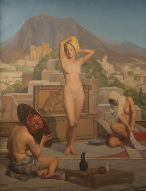 Lot 278: Robert Hale Ives Gammel, "Bathsheba", oil, 55 x 44 in., $10,000-15,000