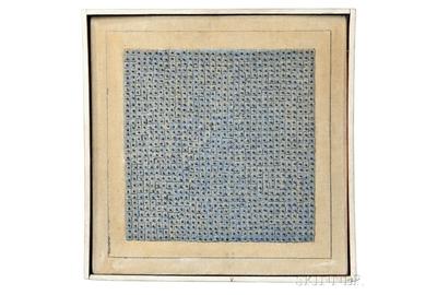 Agnes Martin (Canadian/American, 1912-2004) Blue Flower, 1962 (Lot 397, Estimate $1,500,000-$2,000,000)