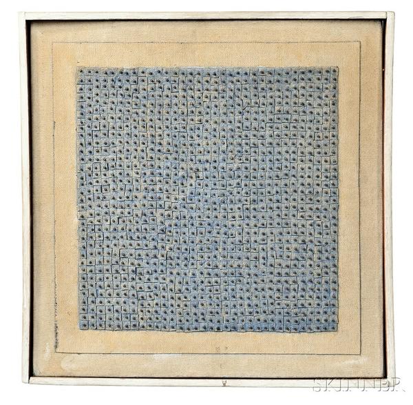 Agnes Martin (Canadian/American, 1912-2004) Blue Flower, 1962 (Lot 397, Estimate $1,500,000-$2,000,000)