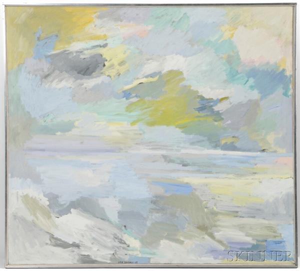 Hyde Solomon (American, 1911-1982) Painting, Inland Sea (Lot 235, Estimate $3,000-$5,000)