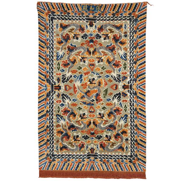 Silk Pile and Metal Thread Chinese 'Imperial' Carpet, late 19th century (Lot 87, Estimate $20,000-$25,000)