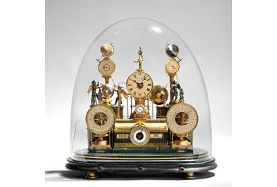 Louis E.  Meyer ‘Grand Complication’ Skeleton Clock, St.  Charles, Missouri, 1876 (Lot 138, Estimate $20,000-$40,000)