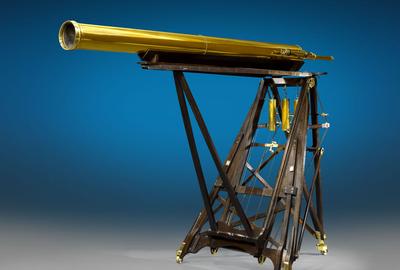 Antique telescopes such as this monumental example by Robert-Aglae Cauchoix are perfect for viewing the night sky