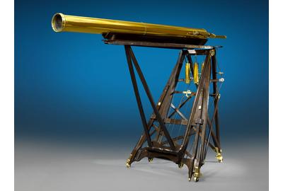 Antique telescopes such as this monumental example by Robert-Aglae Cauchoix are perfect for viewing the night sky