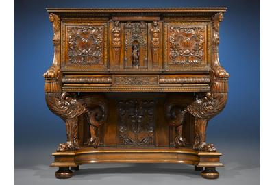 This amazing dressoir, or sideboard, was created over 425 years ago