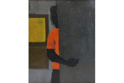 A select grouping of African-American artwork will be led by this Bob Thompson oil on Masonite, “Fearful Insider,” 1958 ($20/30,00), provenance to the late art dealer Alexander Raydon.