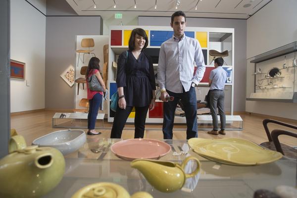 Guests at the Museum of Fine Arts, Boston during Boston Design Week