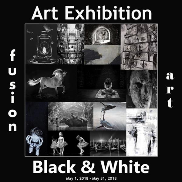 2nd Annual Black & White Art Exhibition - May 2018 www.fusionartps.com