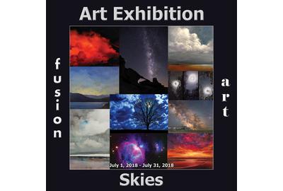 Fusion Art's 2nd Annual Skies Art Exhibition Opens July 1, 2018 www.fusionartps.com