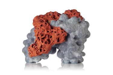 Tessa Eastman Cocoon Cloud Blue Orange Fizz, 2019 Multiple glazed stoneware