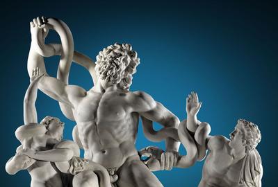 This awe-inspiring marble sculpture of Laocoön and His Sons is one of the few pre-1780 renditions not currently in a museum.