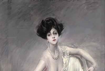 Boldini created this stunning commissioned portrait of the famed Rita de Acosta Lydig, a work considered to be one of his greatest masterpieces.