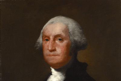 Portrait of George Washington attributed to Gilbert Stuart.  Circa 1815