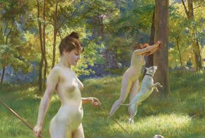 Nymphes Chasseresses by Julius LeBlanc Stewart, circa 1898