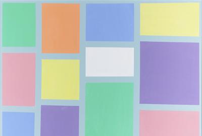 Pastel Squares by Frank Sinatra.  Dated 1987.