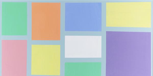 Pastel Squares by Frank Sinatra.  Dated 1987.