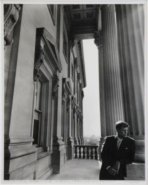 Photograph of John F.  Kennedy by Arnold Newman (Est.  $2,000/$3,000)