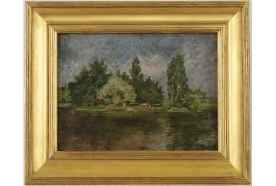 William Merritt Chase, "Poplar Lake", est.  $150,000/250,000