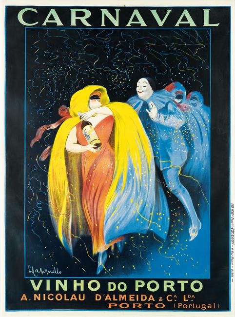 Lot 365: Leonetto Cappiello, Carnaval / Vinho do Porto, 1911.  Estimate $20,000 to $30,000.