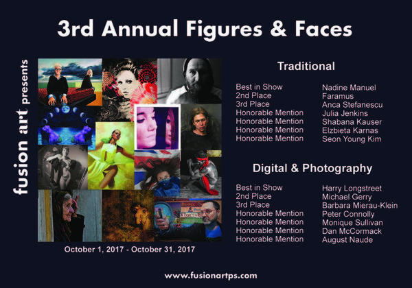 Fusion Art's 3rd Annual Figures & Faces Art Exhibition is Now Open www.fusionartps.com