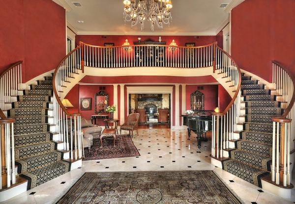 Entry foyer, Far Hills New Jersey residence