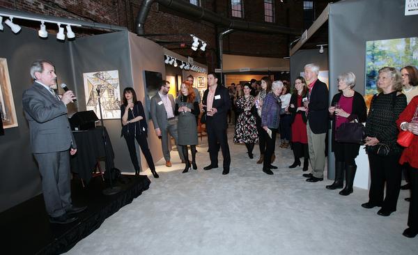 Tony Fusco, Co-Producer of Boston Design Week welcomes guests to the AD20/21 Show Gala Preview on Thursday April 6