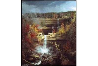 Thomas Cole "Falls of the Kaaterskill," 1826.  Oil on canvas, 43 x 36 in.  