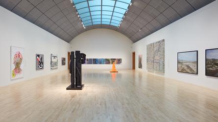 Installation photo of "South East North West: New Works from the Collection." On view at San José Museum of Art.  On view Oct 30, 2020–Sep 19, 2021.  Photo by J.  Arnold, Impart Photography.