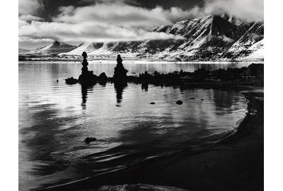 Brett Weston, Mono Lake, California, 1966.  Gelatin silver print, 11 x 14 inches.  Gift from the Christian Keesee Collection, 2020.14.48.