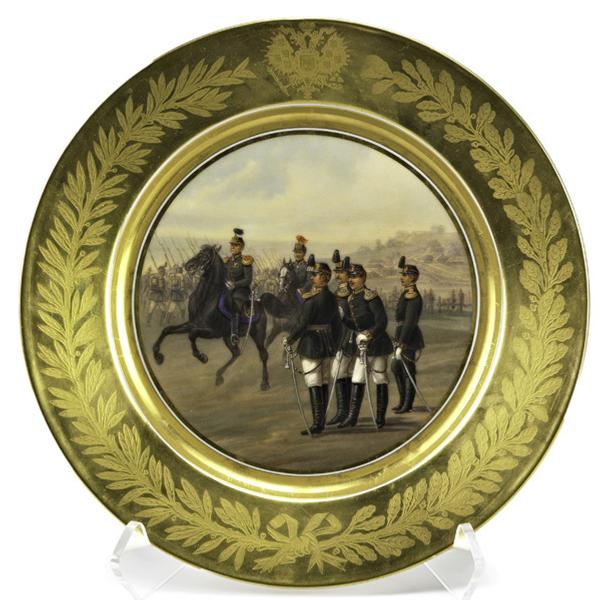 Alexander III Imperial Russian Porcelain Plate, sold for $ 87,500