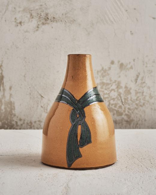 Rene Herbst, Tassel Vase, 1923, Glazed stoneware, 8 3/4 in.  high