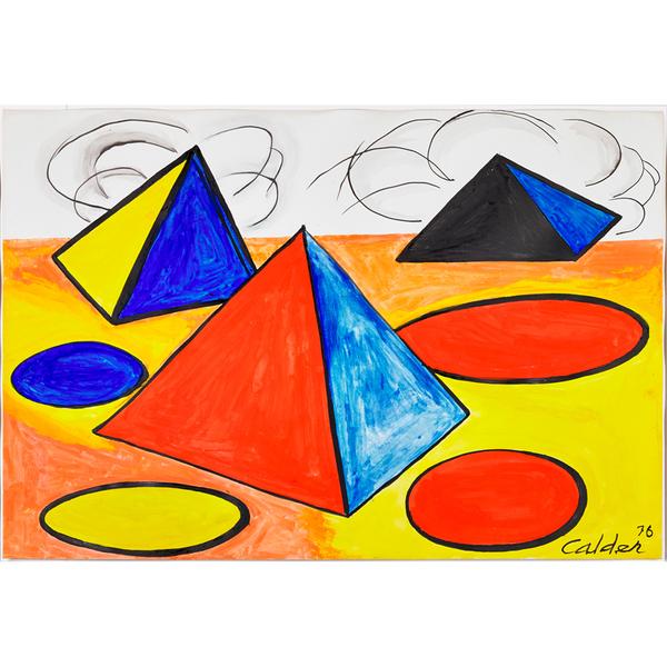 Lot 552, Alexander Calder, Nuages, sold for $75,000