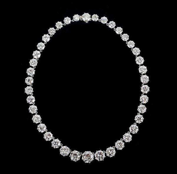 Van Cleef & Arpels Diamond Riviere Necklace from the Estate of Helene Rabb Cahners-Kaplan, $75,000-100,000