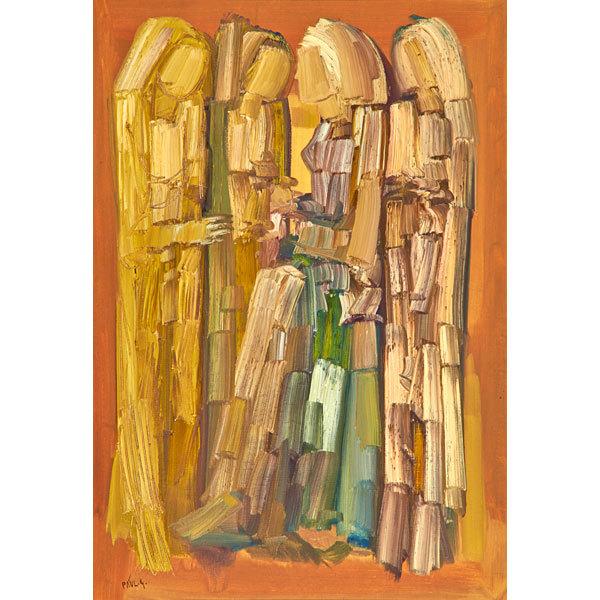 Lot 582, Paul Guiragossian (Lebanese, 1925-1993), Untitled, Sold for: $87,500.