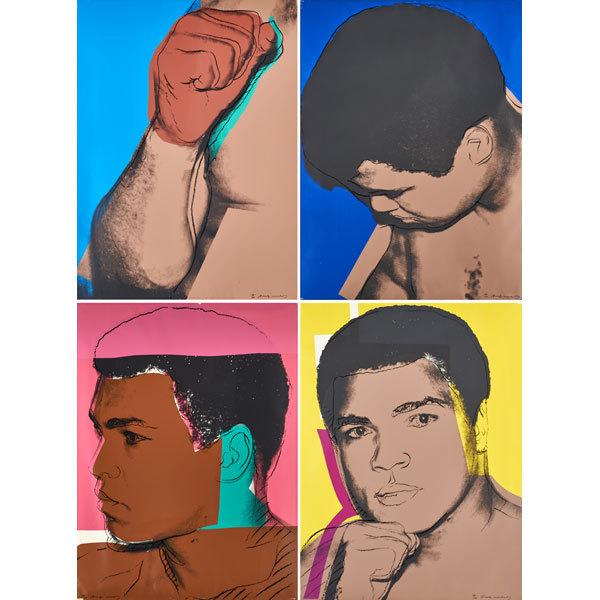 Lot 631 Andy Warhol, Muhammad Ali, $112,500