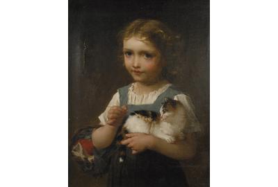 Emile Munier, Girl with Kitten