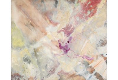 Sam Gilliam, What Did You in London Town?, acrylic, 1973.  Estimate $120,000 to $180,000.