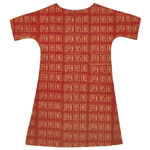 Lot 734: Andy Warhol, Open This End, ca.  1966, Silkscreen inks on Waste Basket Boutique dress, $600,000-800,000